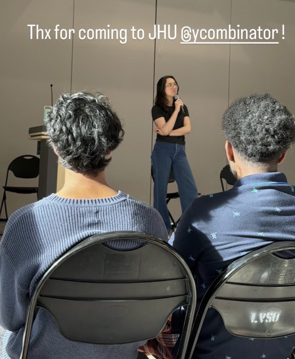 YCombinator general partner Diana Hu at JHU